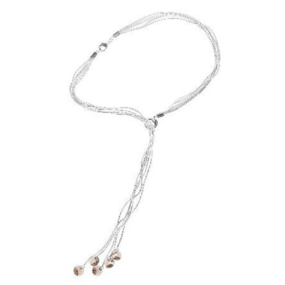 Sterling Silver Filled Brown Necklace